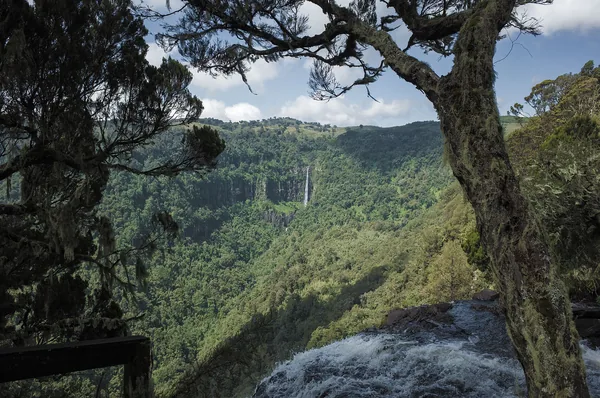 Gura Giant Falls view from the top of Karuru Falls
